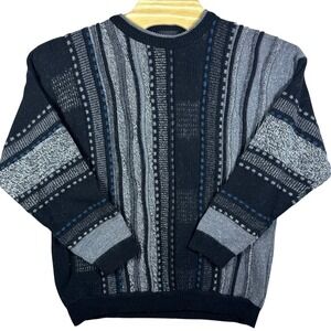 VTG‎ 80s Grafico Italia Mens XL Sweater Geometric Wool Knit COOGI Made in Italy